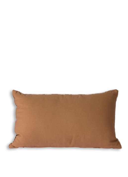 HKliving Striped Velvet sierkussen 50 x 30 cm - detail bruin