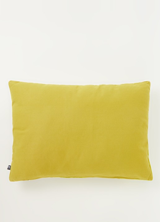 HKliving Striped Velvet sierkussen 60 x 40 cm - achterkant 4 olijfgroen