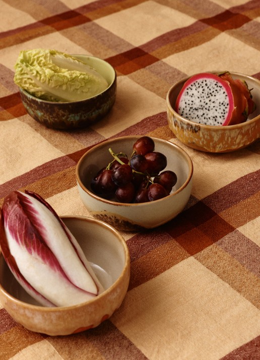 HKliving Sunbeam tapas kom 11 cm - detail geel