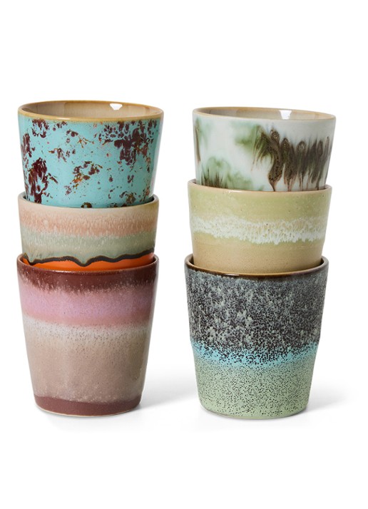HKliving Surreal mok set of 6