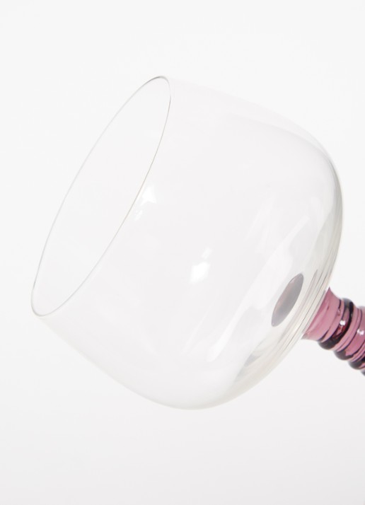 HKliving Swirl hoog wijnglas 27,5 cl - detail 3 paars
