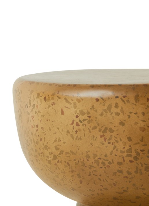 HKliving Terrazzo bijzettafel 44 cm - detail 4 khaki