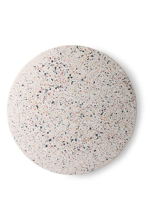 HKliving Terrazzo serveerplank L 30 cm - detail 3 gebroken wit