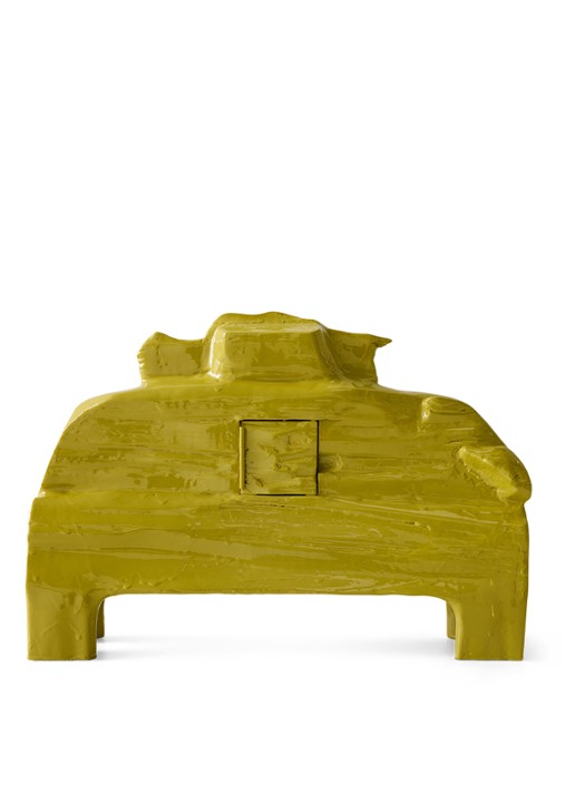 HKliving Teun Zwets klok - achterkant 5 khaki