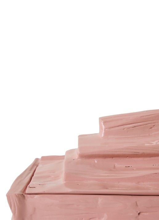 HKliving Teun Zwets opbergdoos 30 x 19 cm - detail roze