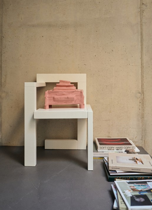 HKliving Teun Zwets opbergdoos 30 x 19 cm - detail 4 roze