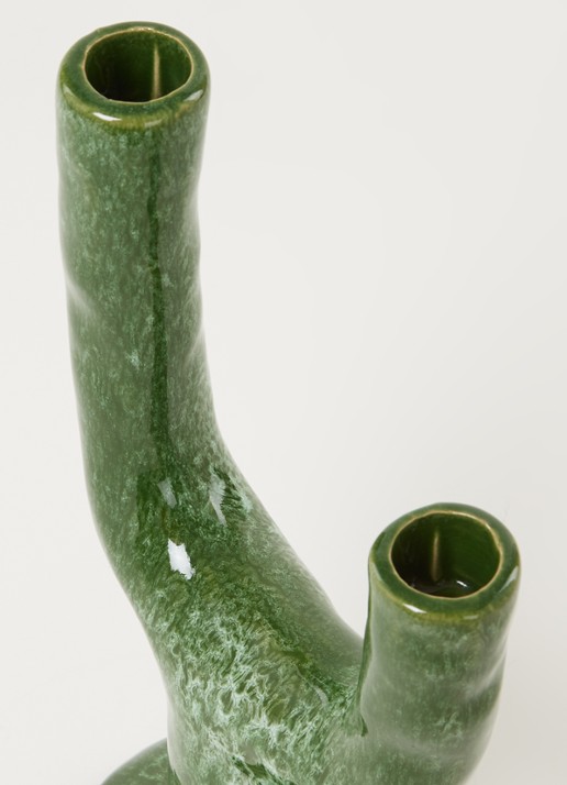 HKliving The Emeralds L kandelaar 27,5 cm - detail 3 groen