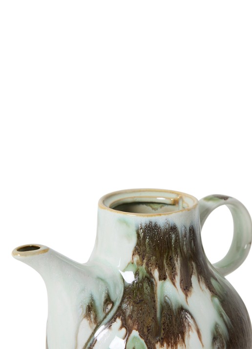 HKliving Tide koffiepot - detail donkerblauw