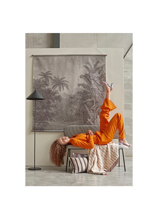 HKliving Triangle vloerlamp Ø 34 cm - voorkant 2 zwart