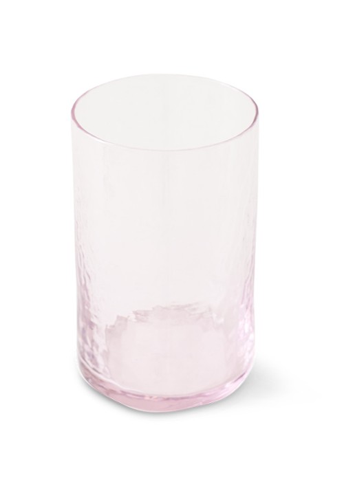 HKliving Tube longdrinkglas 40 cl - voorkant 2 zalmroze