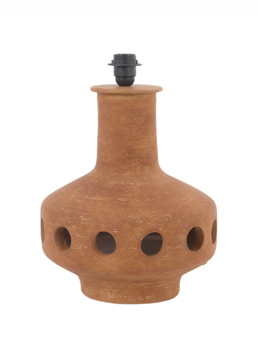 HKliving Ultimate lampvoet  Ø31 cm - voorkant oranjebruin