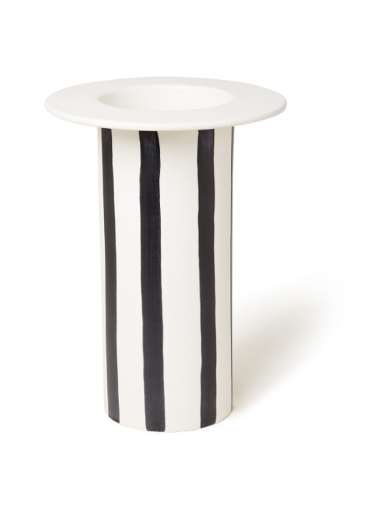 HKliving Vaas 25 cm - voorkant zwart