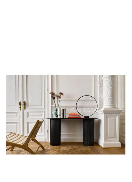 HKliving Vaas 25 cm - voorkant 2 zwart