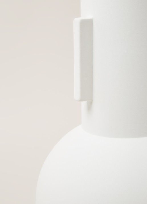 HKliving Vaas 42 cm - detail wit