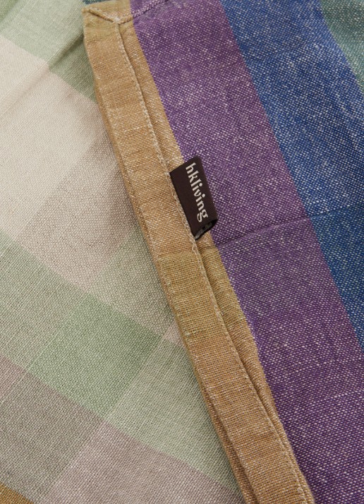 HKliving Vida tafelkleed in linnenblend 140 x 220 cm  - voorkant 2 multicolor