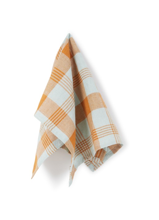 HKliving Vida theedoek in linnenblend 50 x 70 cm