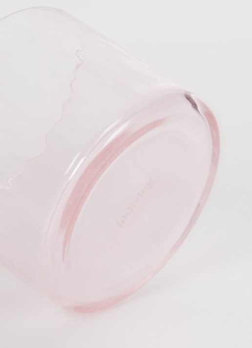 HKliving Waterglas 25 cl - voorkant 2 roze