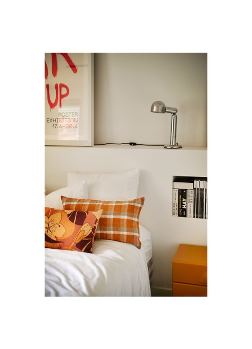HKliving Woven sierkussen 60 x 35 cm - voorkant 2 oranjerood