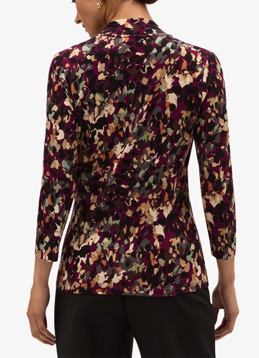 Hobbs Aimee printed top - achterkant paars