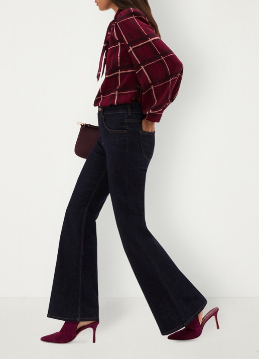 Hobbs Aisha blouse met strikdetail - detail 3 rood