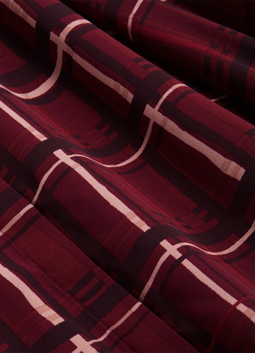 Hobbs Aisha blouse met strikdetail - detail 4 rood
