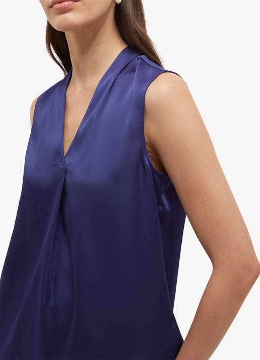 Hobbs Alora blouse met V-hals - detail 3 violet