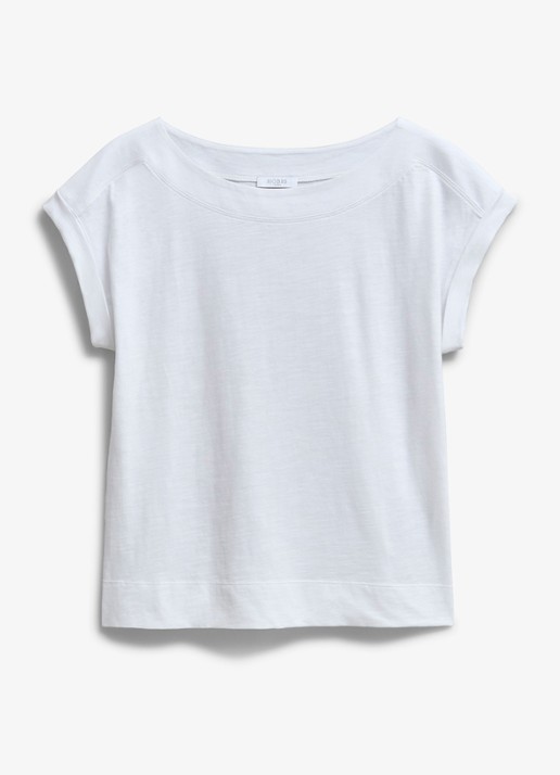 Hobbs Alycia T-shirt met boothals - voorkant 4 wit