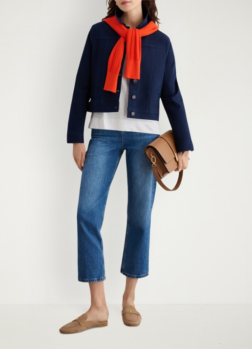 Hobbs Alycia T-shirt met boothals - voorkant 5 wit