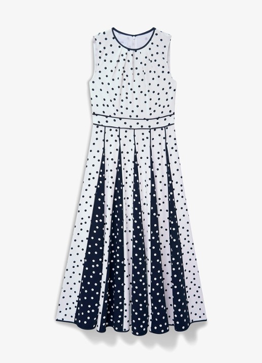 Hobbs Angelica midi jurk met plooien