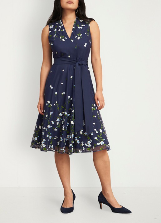 Hobbs Aria midi jurk met bloemenprint