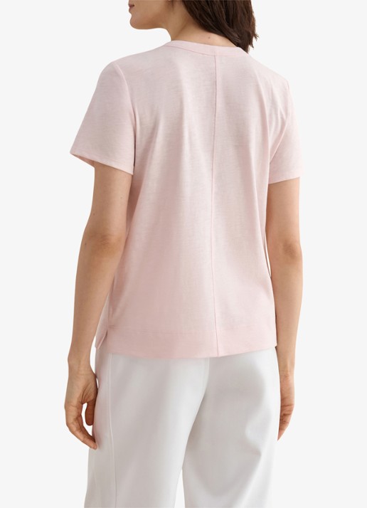 Hobbs Arianna T-shirt met V-hals - achterkant 3 roze