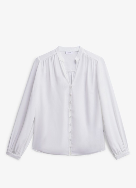 Hobbs Blair blouse met pofmouw - voorkant 5 ivoor