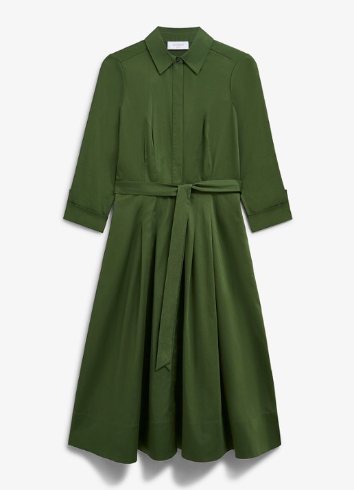 Hobbs Brigitta midi blousejurk met strikceintuur