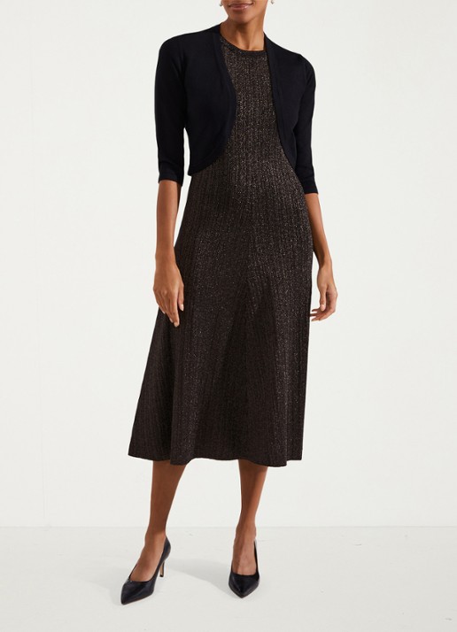 Hobbs Carrie bolero met stretch - voorkant 4 zwart
