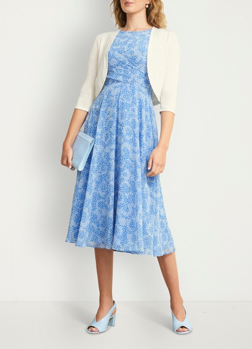 Hobbs Carrie bolero met stretch - voorkant 8 ivoor