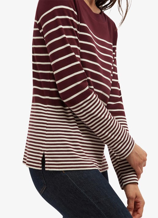 Hobbs Constance longsleeve met streepprint