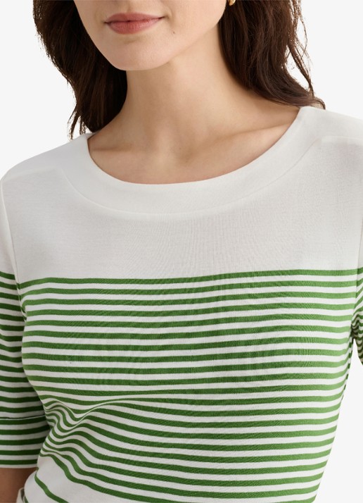 Hobbs Constance top met streepprint  - detail 5 groen