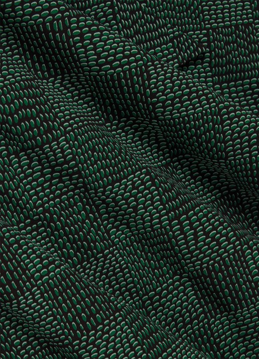Hobbs Dakota midi jurk met ruit dessin - detail 4 groen
