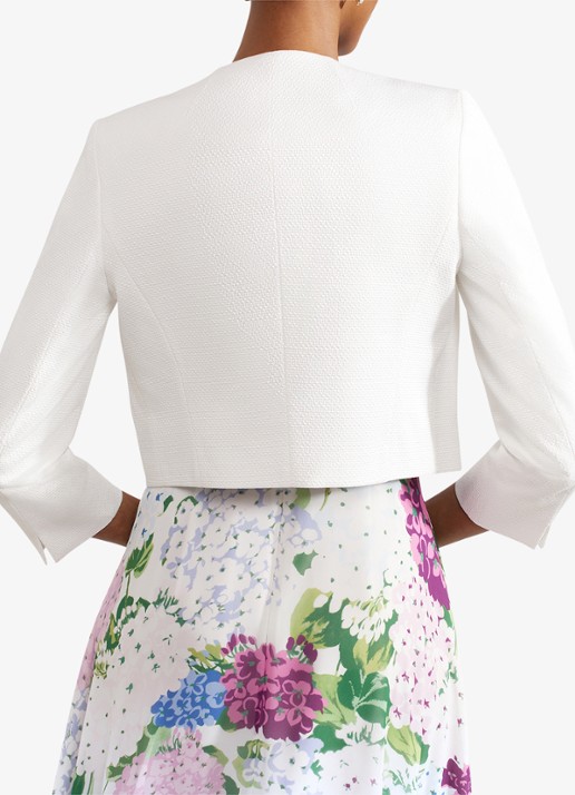Hobbs Elize bolero met schoudervulling - achterkant gebroken wit