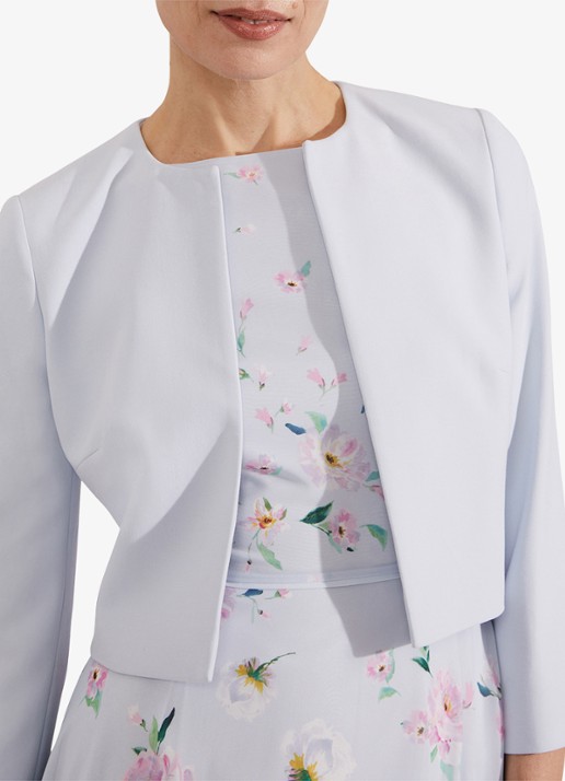 Hobbs Elize bolero met schoudervulling - detail 3 blauw