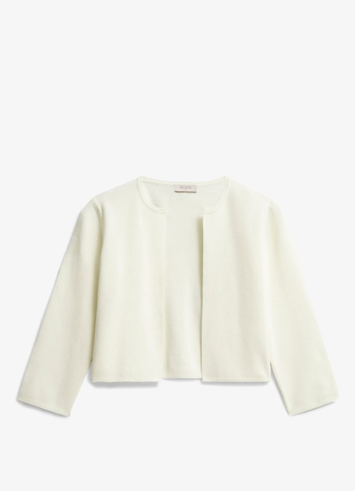 Hobbs Ella openvallende bolero - voorkant 3 gebroken wit