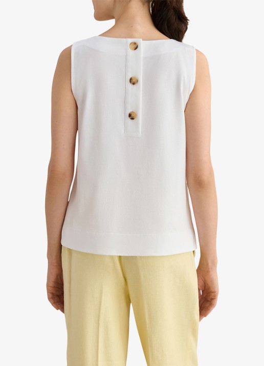 Hobbs Fern tanktop met knoopdetail - achterkant wit