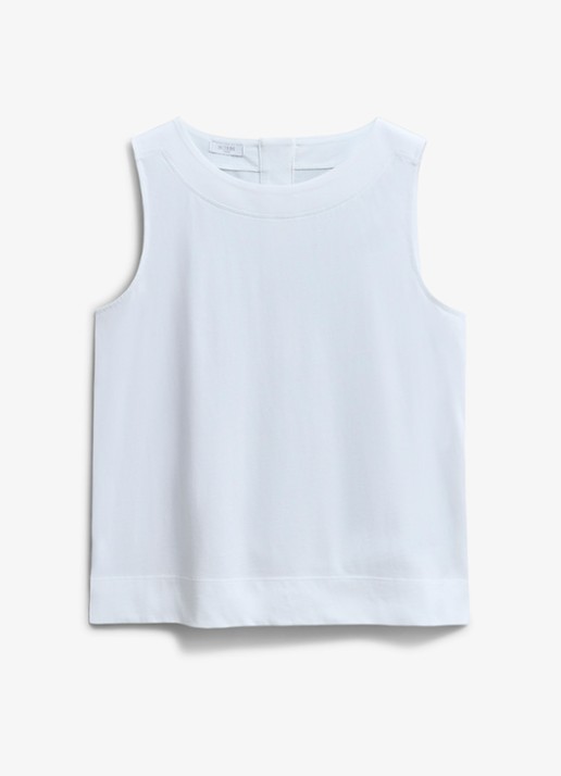 Hobbs Fern tanktop met knoopdetail - voorkant 2 wit