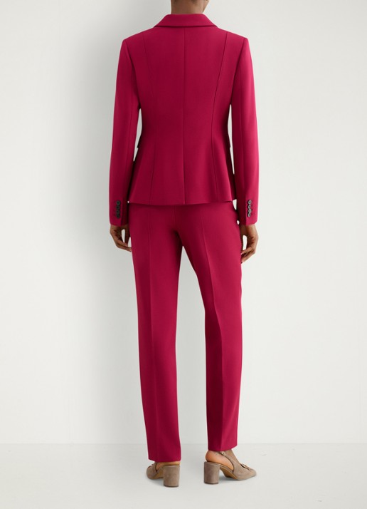 Hobbs Gemma blazer met klepzakken - achterkant 2 cranberryrood