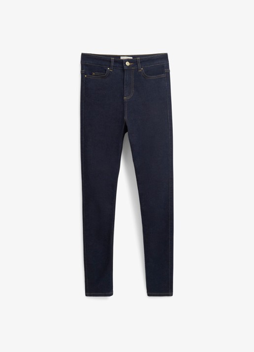 Hobbs Gia high waist skinny jeans met donkere wassing - voorkant 5 indigo