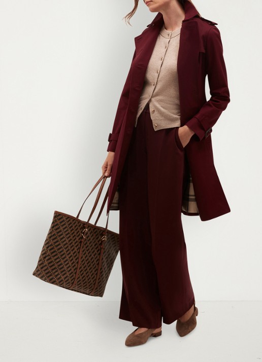 Hobbs Hadley high waist wide fit pantalon met steekzakken