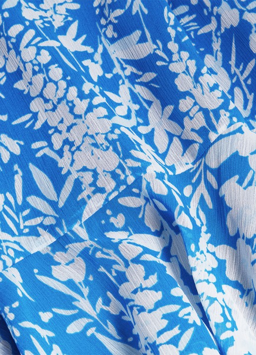 Hobbs Iona mini jurk met bloemenprint - detail 4 blauw