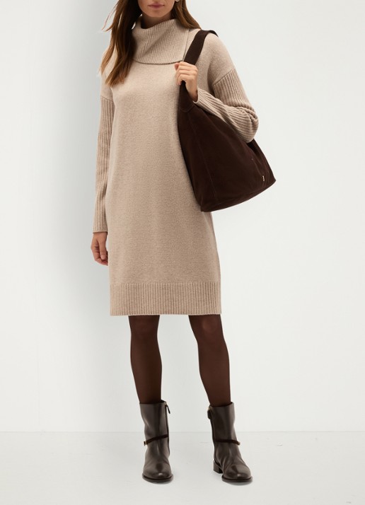 Hobbs Irene midi trui-jurk in wolblend