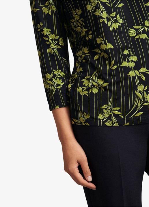 Hobbs Julia top met grafische print - detail 4 groen