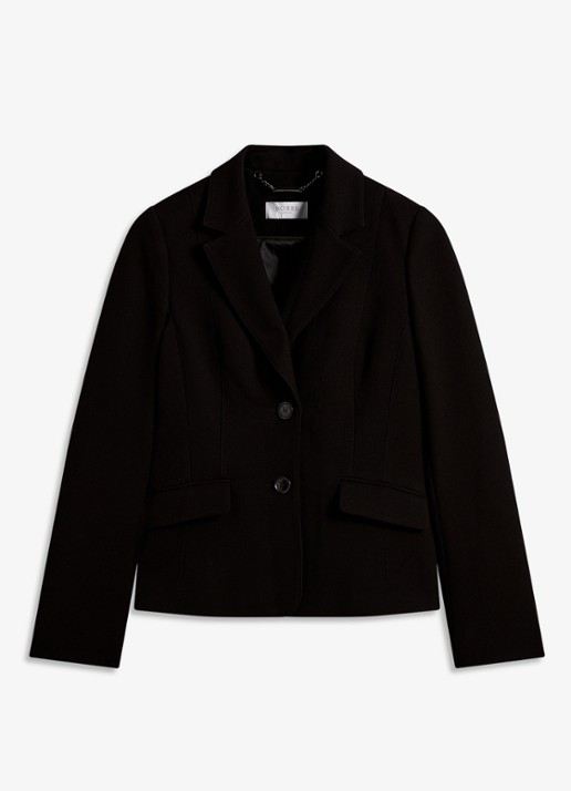 Hobbs Lea blazer met klepzakken - voorkant zwart